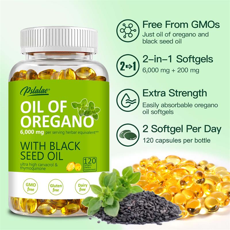 Oregano Oil Capsules - with Bl - Black Seed Oil Capsule ulasan dan harga