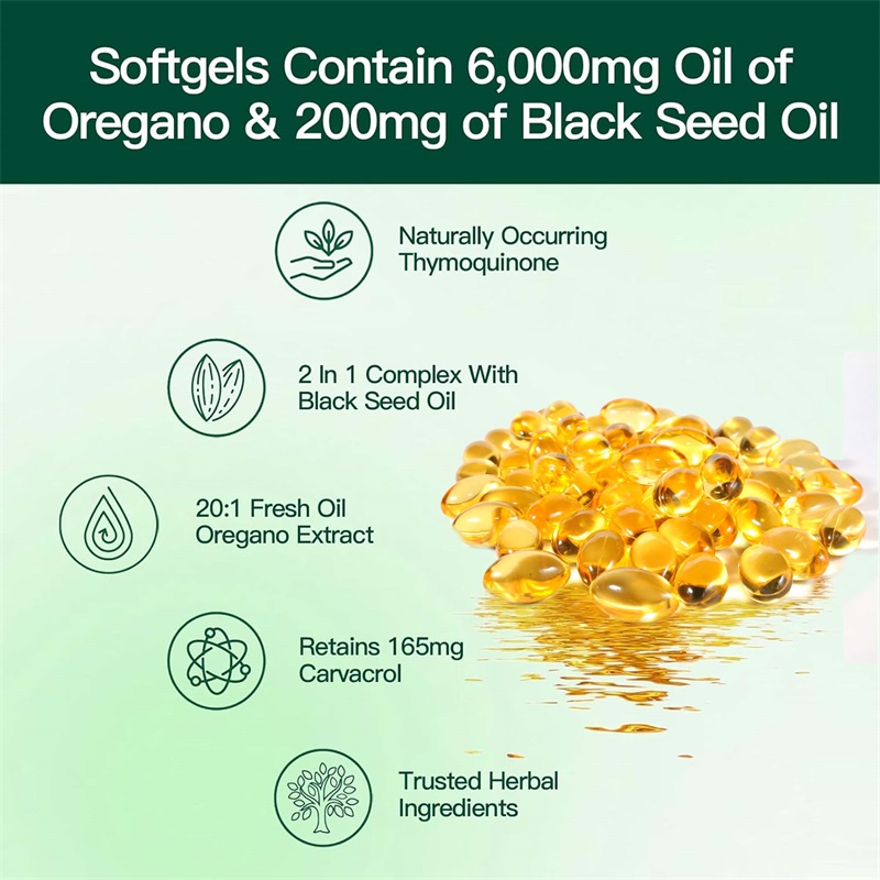 Oregano Oil Capsules - with Bl - Black Seed Oil Capsule ulasan dan harga
