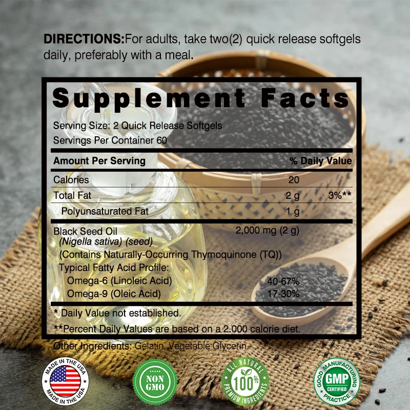 Black Seed Oil - Promotes Over - Black Seed Oil Capsule ulasan dan harga