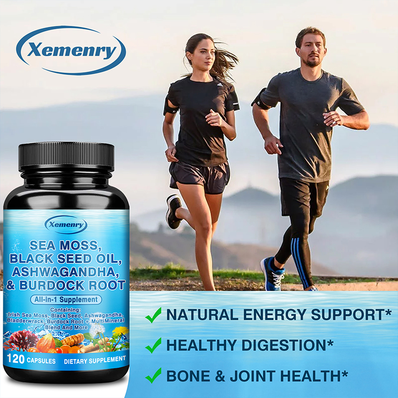 Sea Moss, Black Seed Oil, Ashw - Black Seed Oil Capsule ulasan dan harga