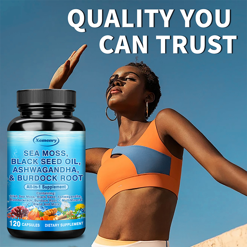 Sea Moss, Black Seed Oil, Ashw - Black Seed Oil Capsule ulasan dan harga