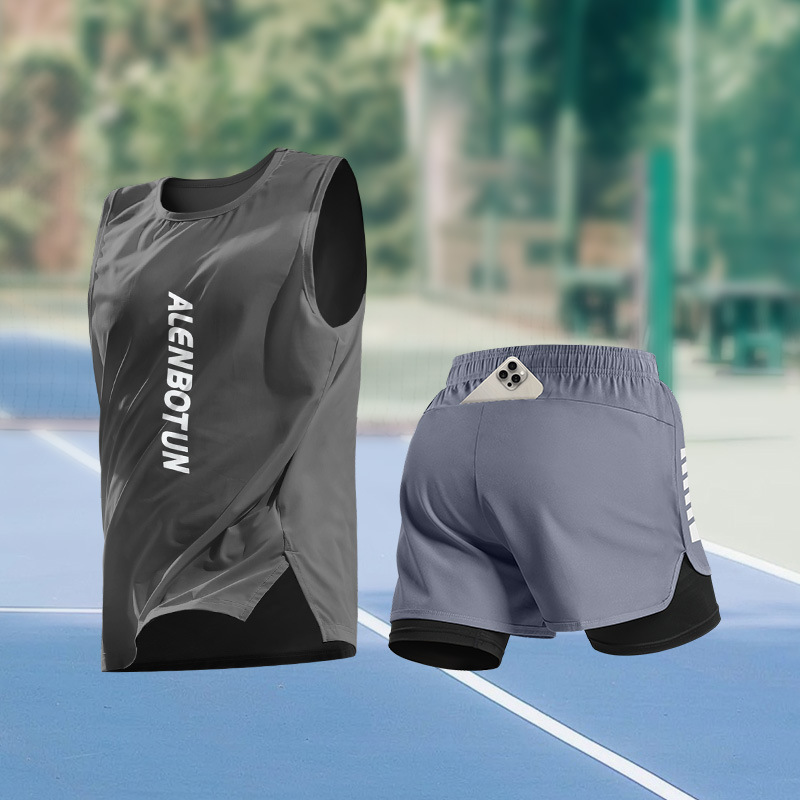 Men Running Sports Set Summer  - Fitness & Nutrition Lab Zapopan ulasan dan harga
