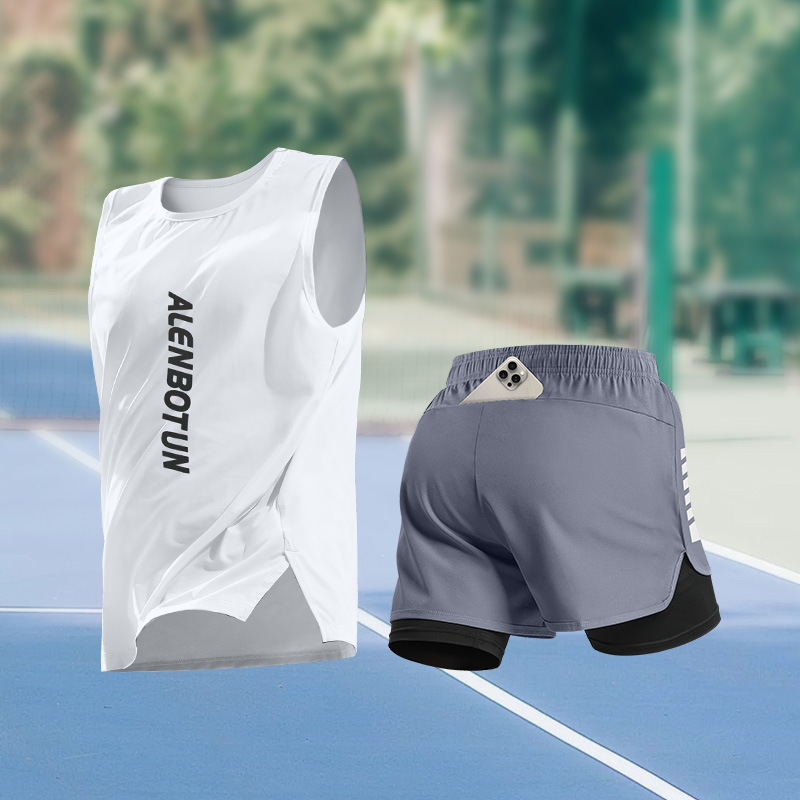 Men Running Sports Set Summer  - Fitness & Nutrition Lab Zapopan ulasan dan harga