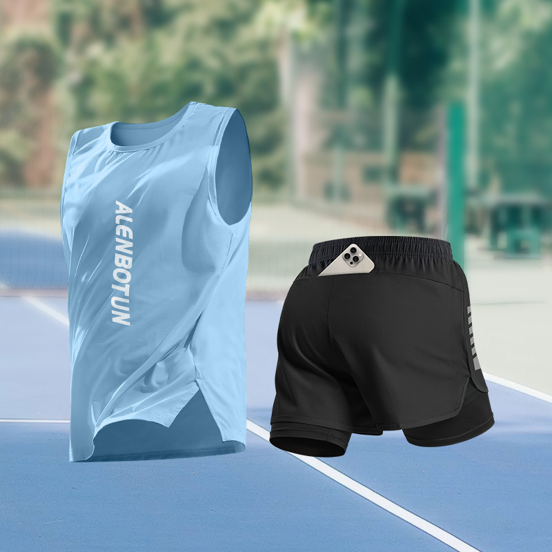 Men Running Sports Set Summer  - Fitness & Nutrition Lab Zapopan ulasan dan harga