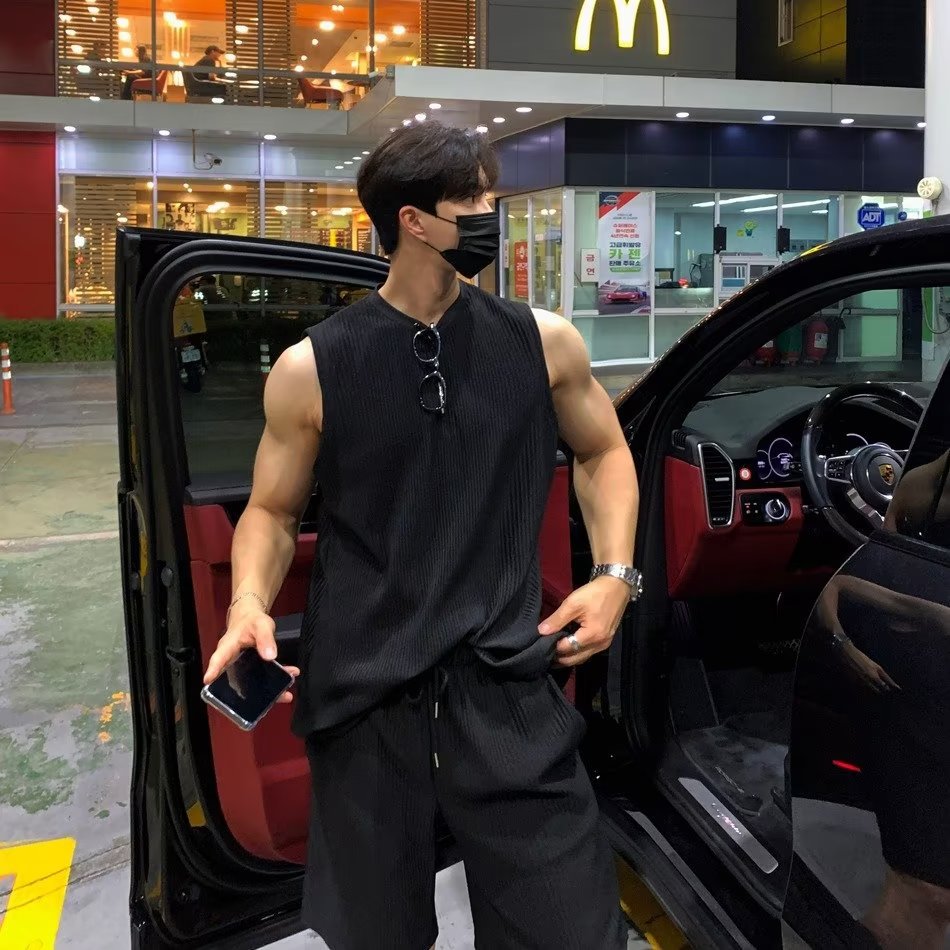 Summer Solid Color Vest Quick- - Fitness & Nutrition Lab Zapopan ulasan dan harga
