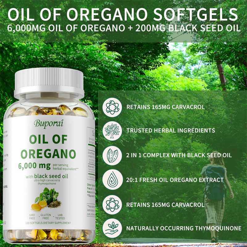 Oil of Oregano - Contains Blac - Black Seed Oil Capsule ulasan dan harga