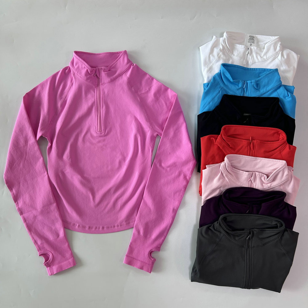 No Logo Yoga Jacket With Half  - Fitness & Nutrition Lab Zapopan ulasan dan harga