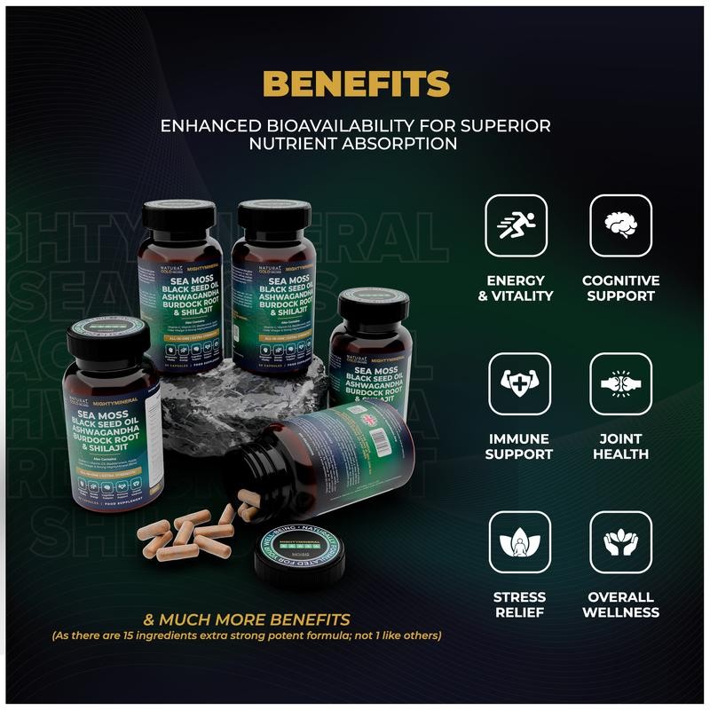 Black Seed Oil, Shilajit, Sea  - Black Seed Oil Capsule ulasan dan harga