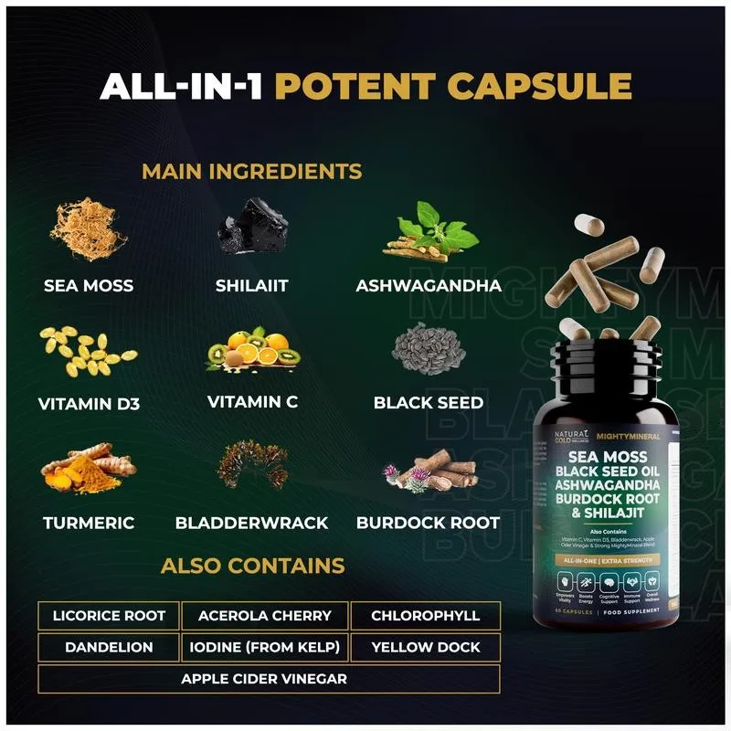 Black Seed Oil, Shilajit, Sea  - Black Seed Oil Capsule ulasan dan harga