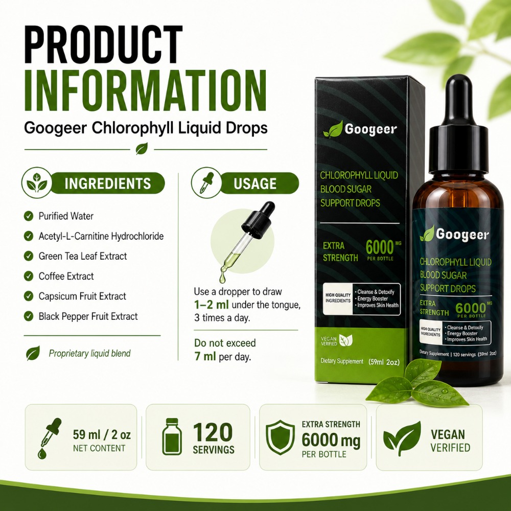 Googeer Chlorophyll Liquid Dro - L-Carnitine Liquid ulasan dan harga